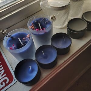 Blue Scented Candle Set